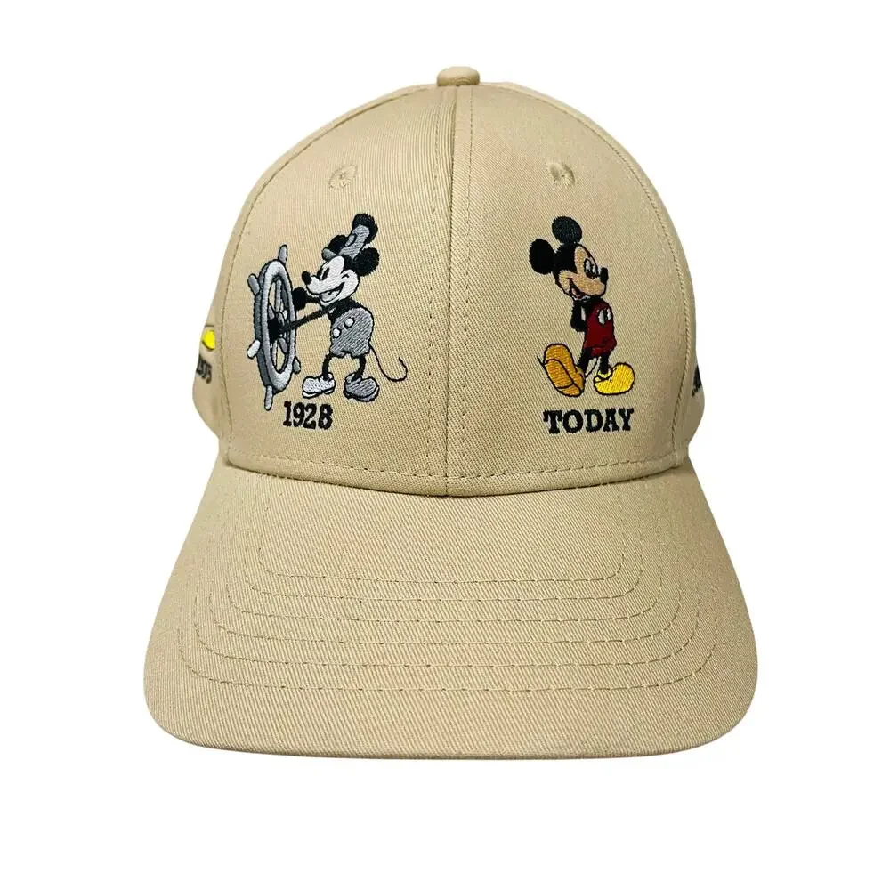 Disney Mickey Mouse Through The Years Hat Cap Vintage 1928 Today Florida Tan